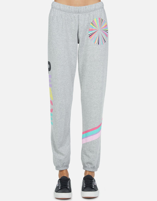 Lauren Moshi Women's Brynn Rainbow Ray Peace - Heather Grey