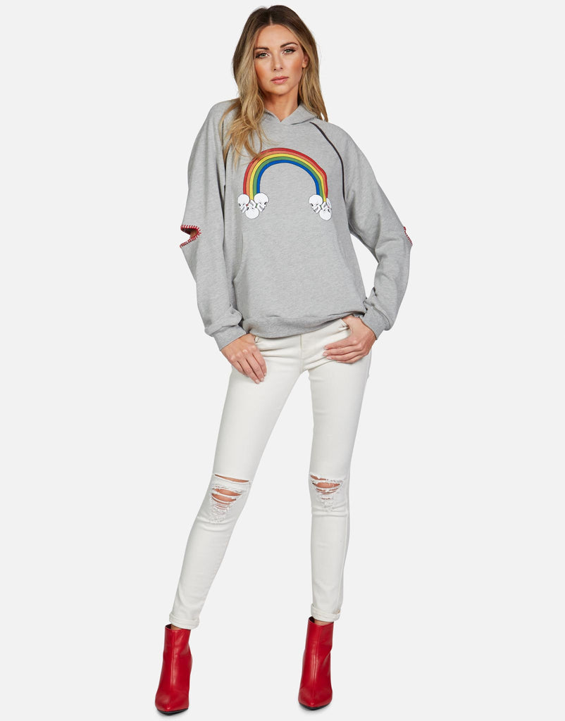 Lauren Moshi Women's Kylie Rainbow Skull Cloud - 