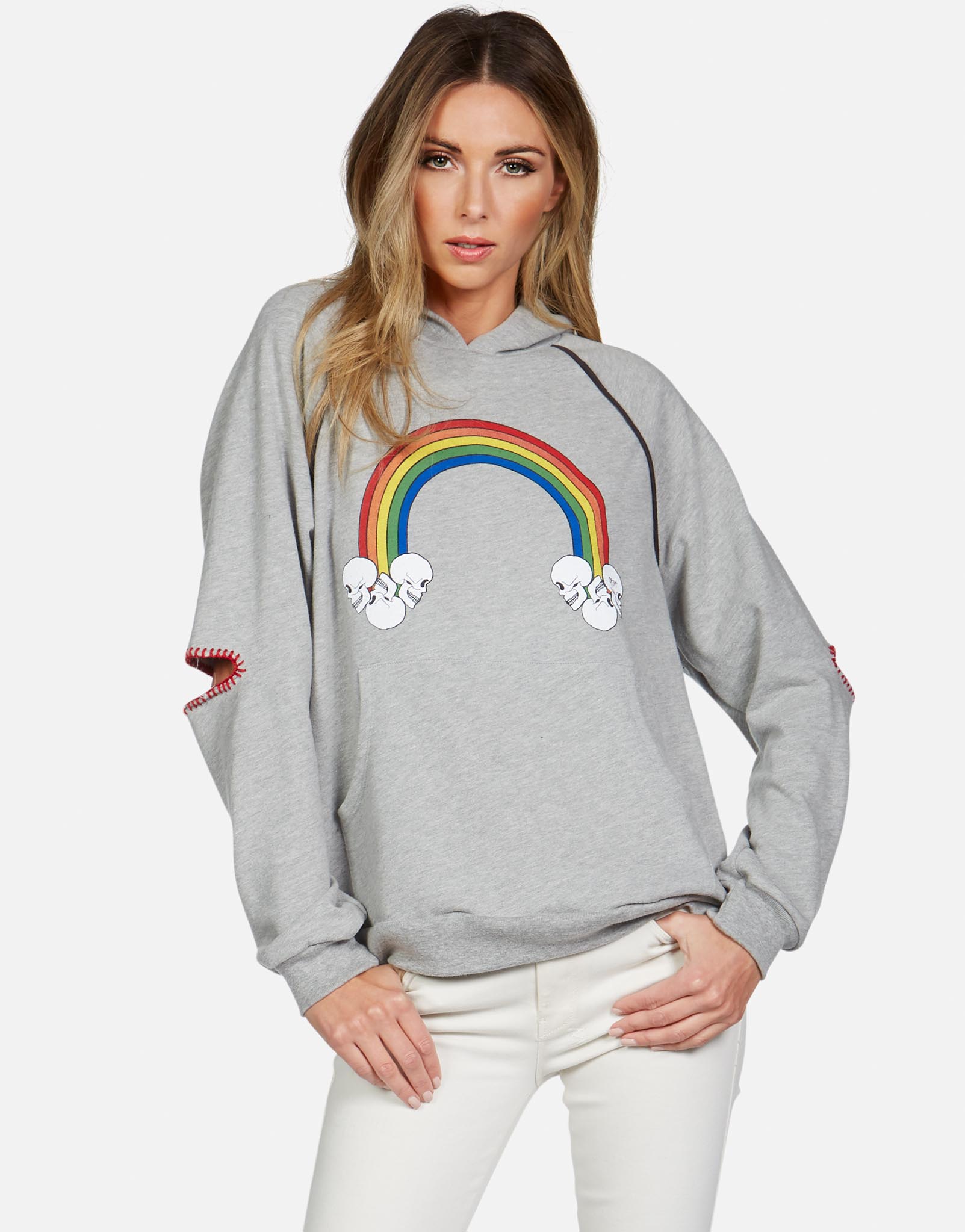 Lauren Moshi Women's Kylie Rainbow Skull Cloud - 