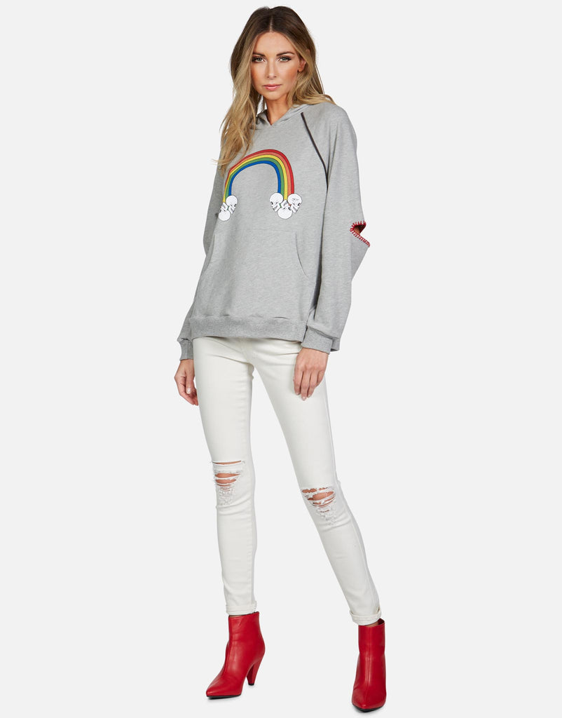 Lauren Moshi Women's Kylie Rainbow Skull Cloud - 