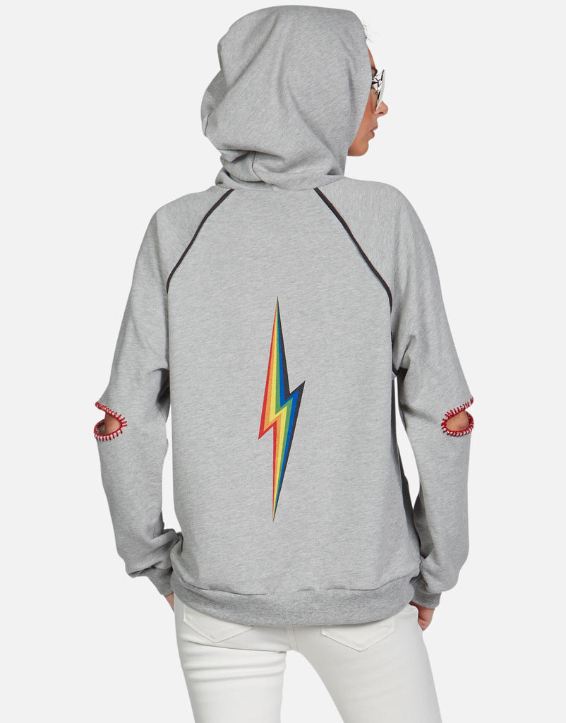 Lauren Moshi Women's Kylie Rainbow Skull Cloud - 