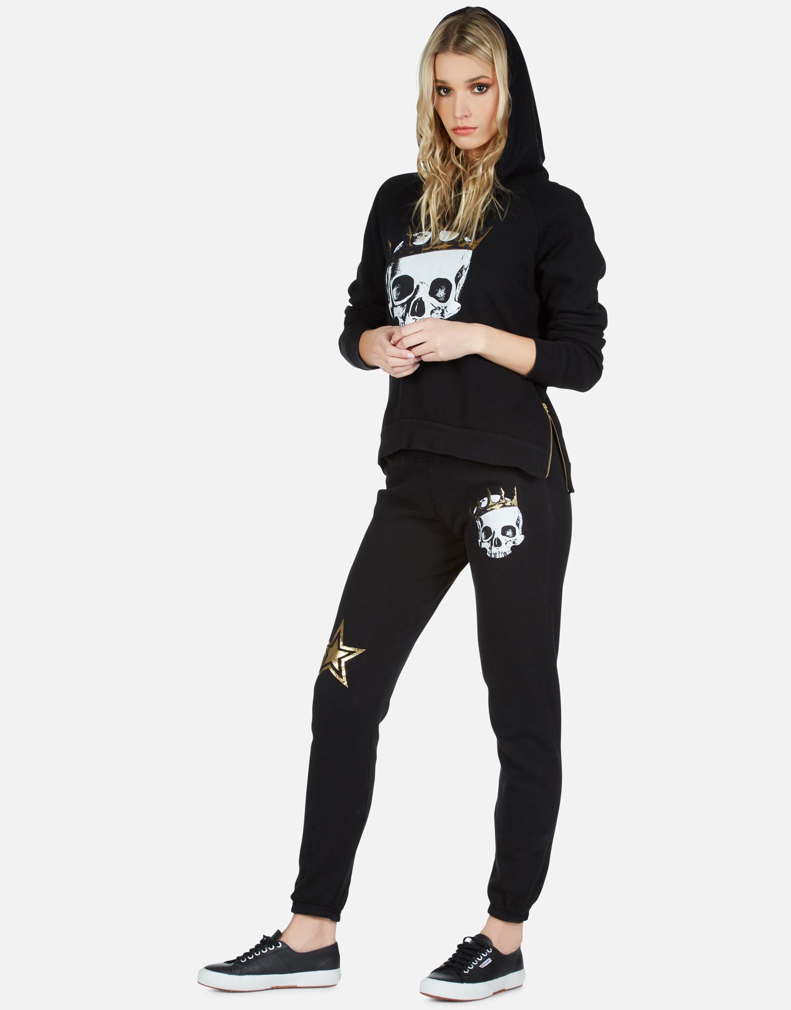 lauren moshi skull sweatpants