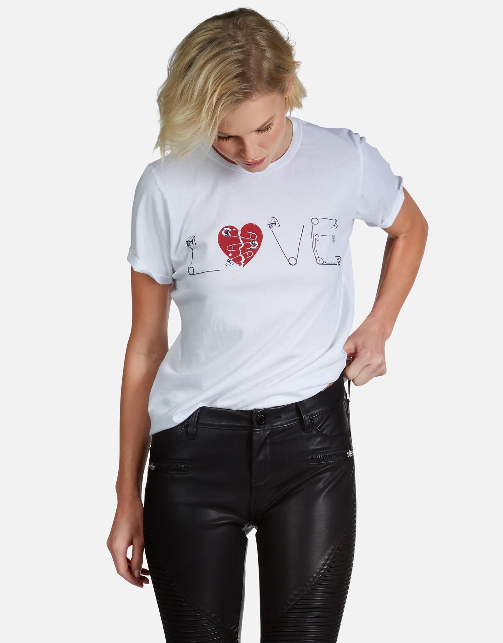 Lauren Moshi Women's Croft Safety Pin Love - 