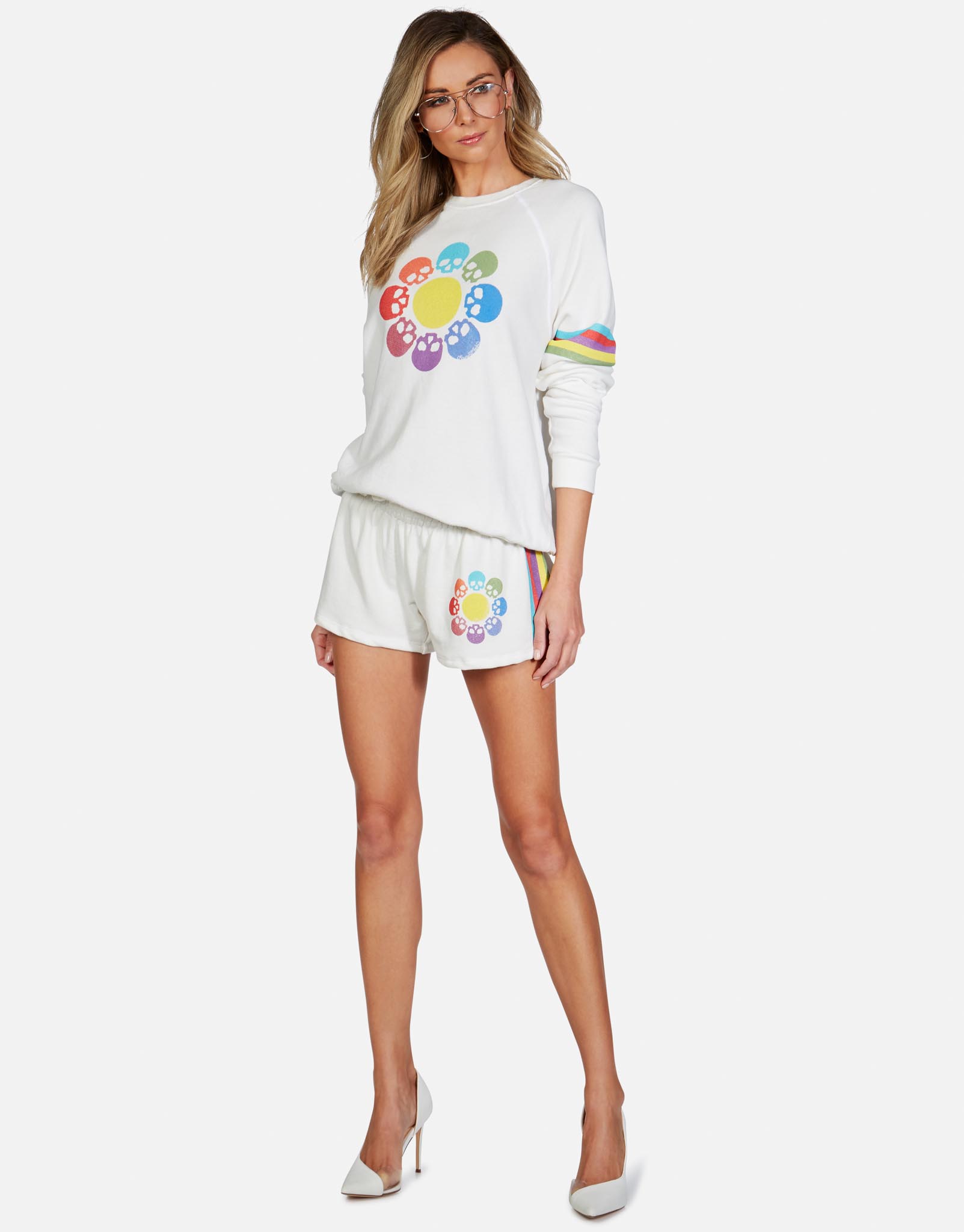 Lauren Moshi Women's Anela Skull Flower - 
