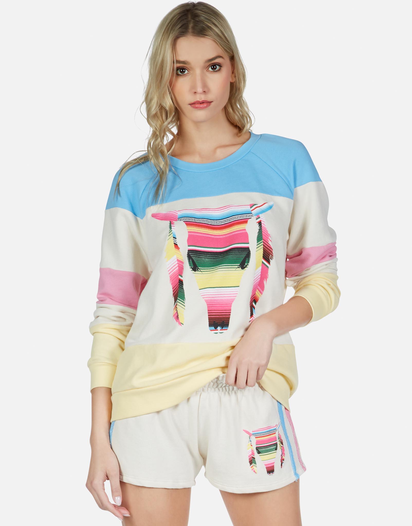 Lauren Moshi Women's Erica Striped Bull - 