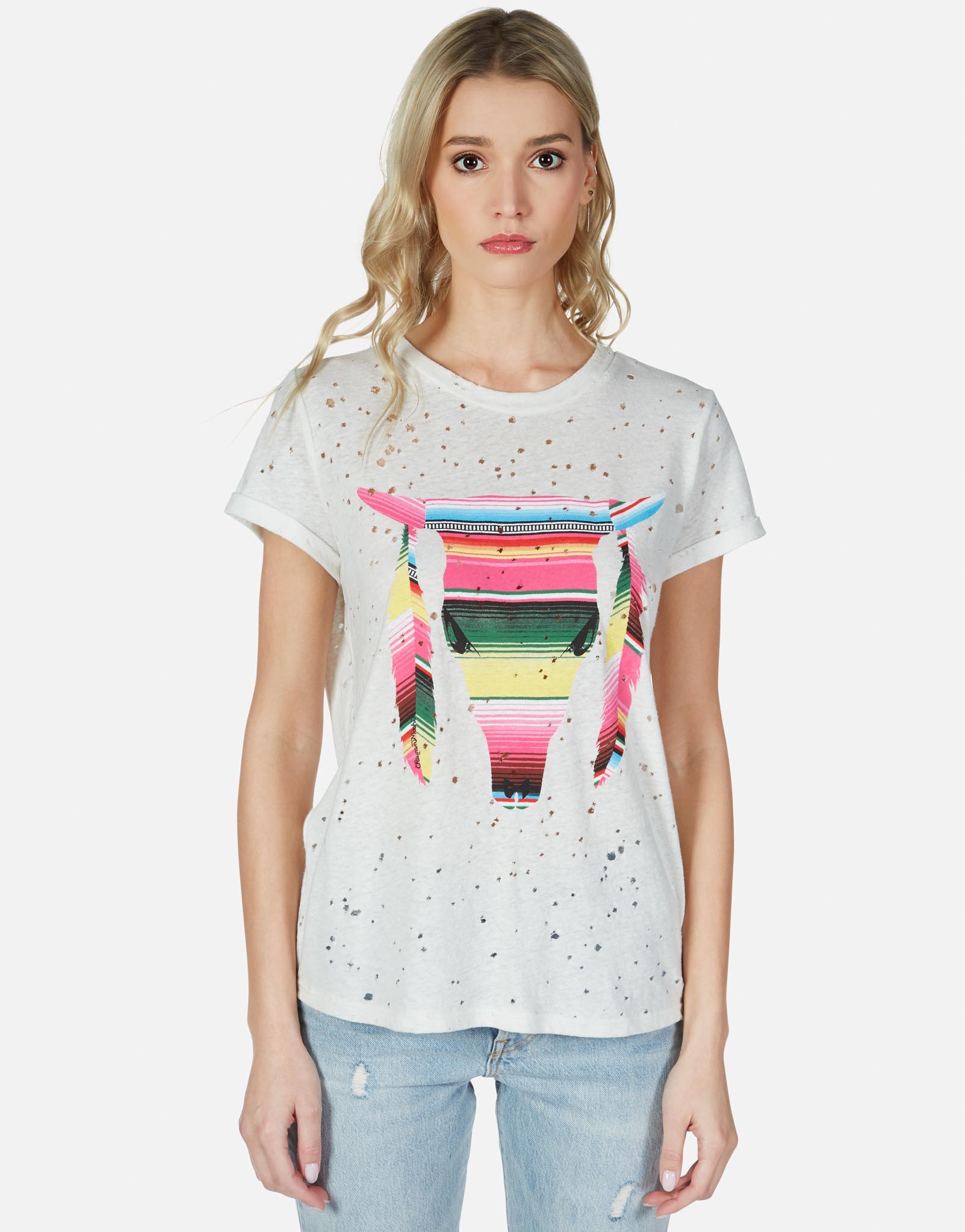 Lauren Moshi Women's Bess Striped Bull - 