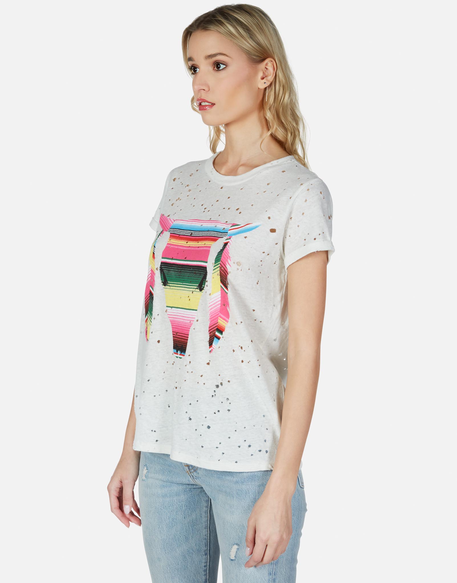 Lauren Moshi Women's Bess Striped Bull - 