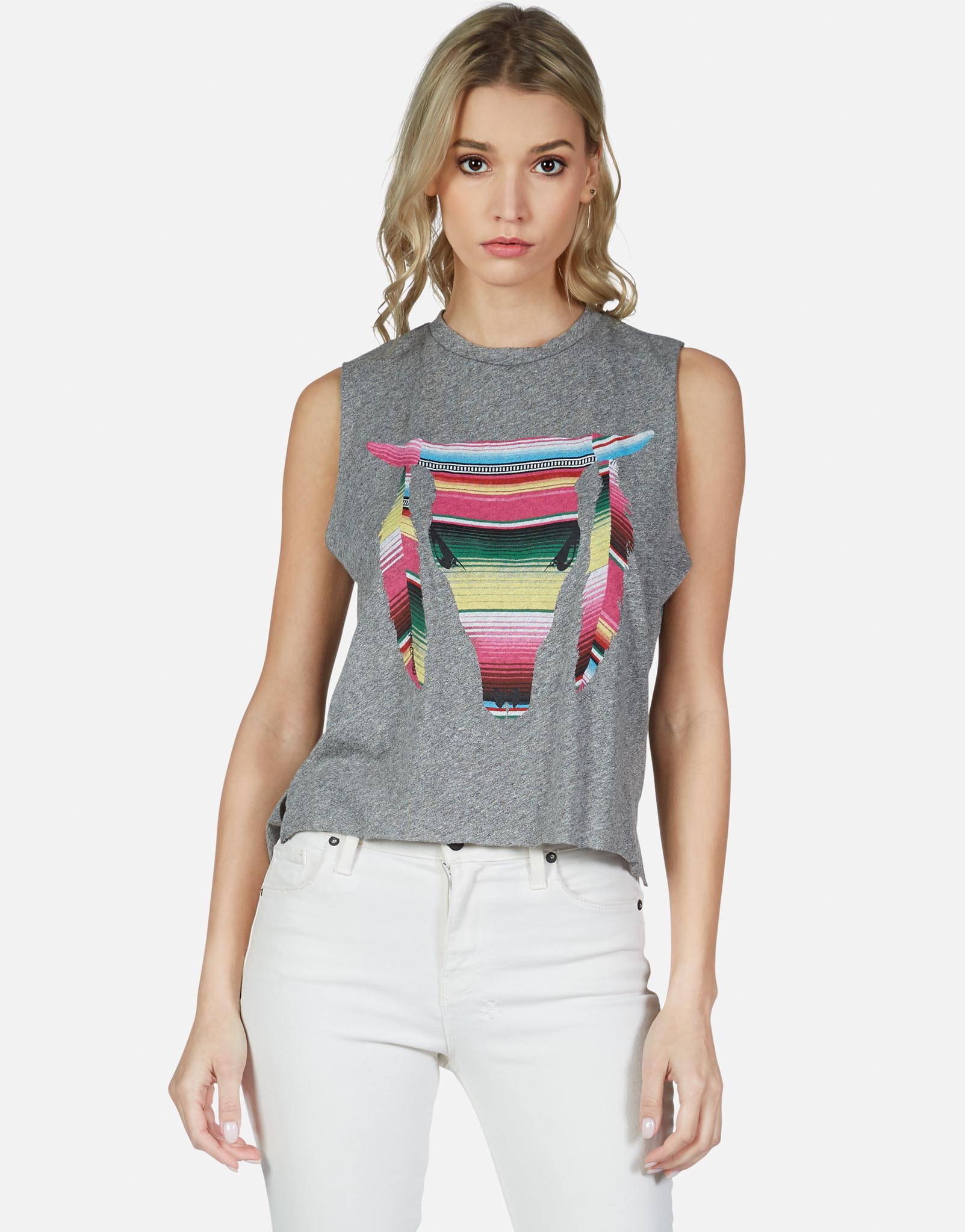 Lauren Moshi Women's Kinzington Striped Bull - 