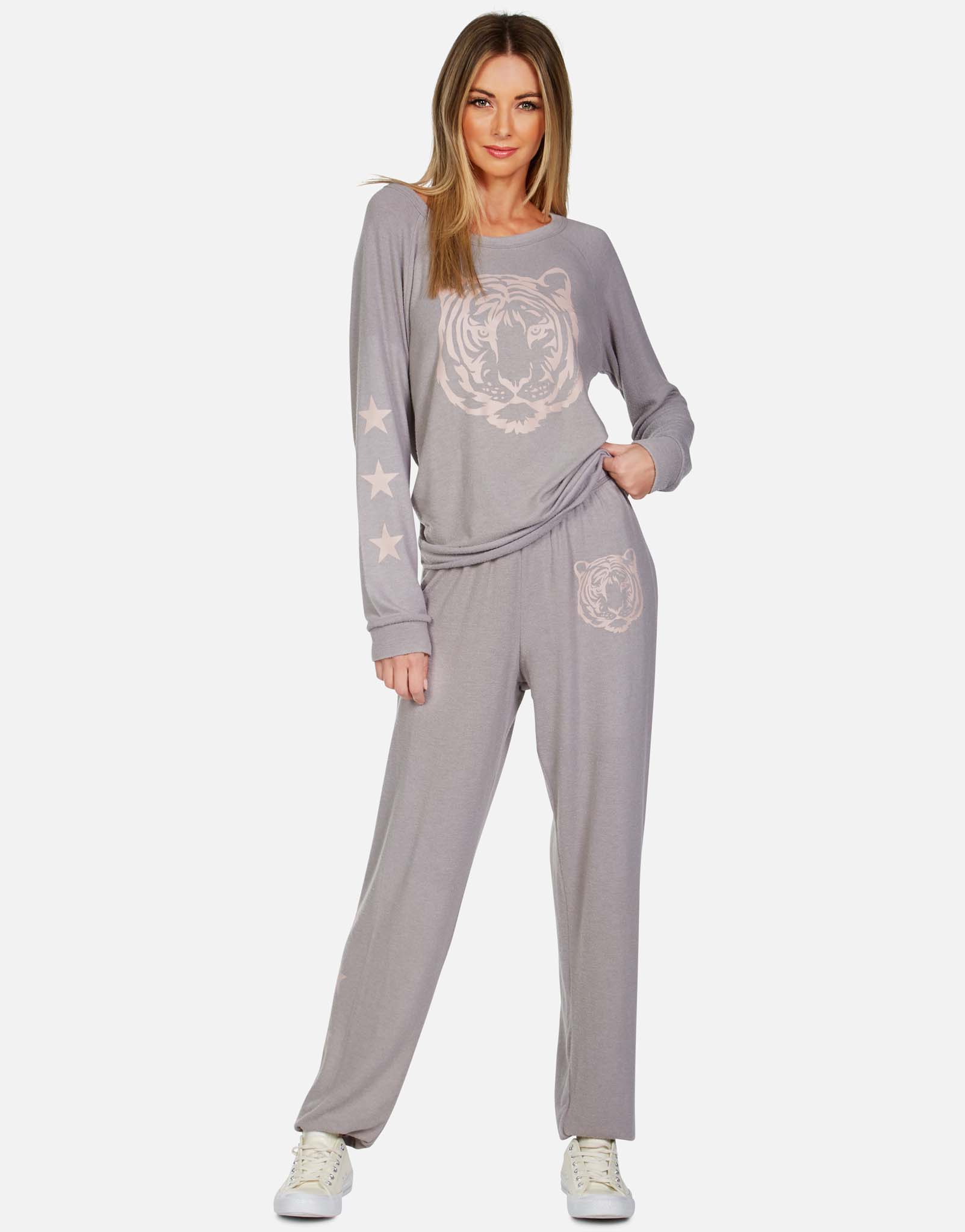 Lauren Moshi Women's Brenna Tiger Face - 