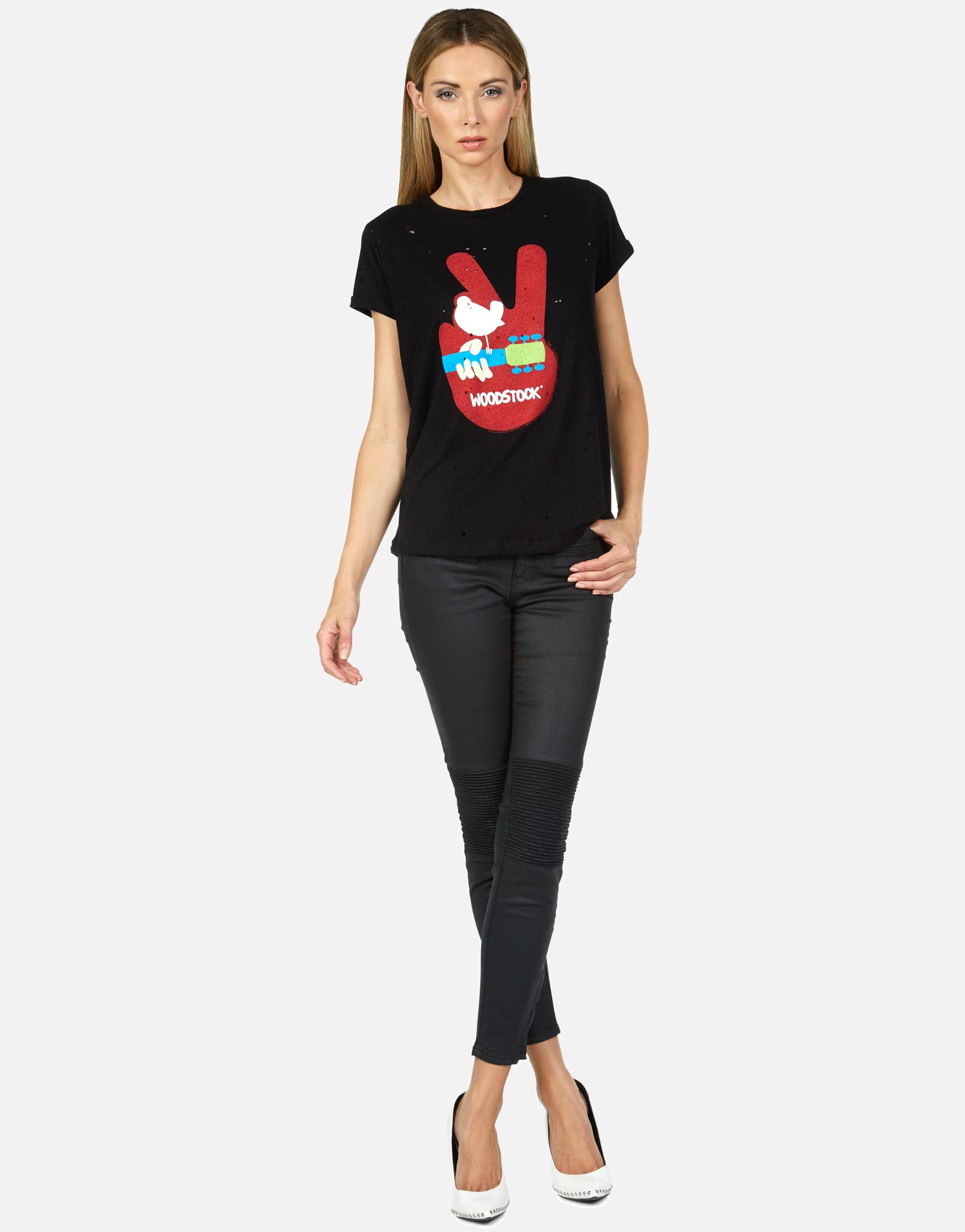 Lauren Moshi X Woodstock Women's Bess Woodstock Peace - 